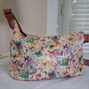 Colorful Stamp Print Women's Bag